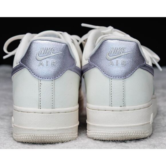 Nike Air Force 1 '07 Sail Oxygen Purple Sneakers Womens Size 10 DV7470-100 - Picture 4 of 13